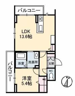 ヴィーロ キャピターレ【2階】の間取り