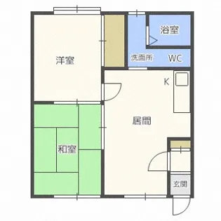 北星ハイツ【2階】の間取り