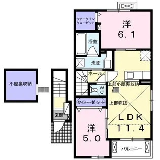 スプリング コート【2階】の間取り
