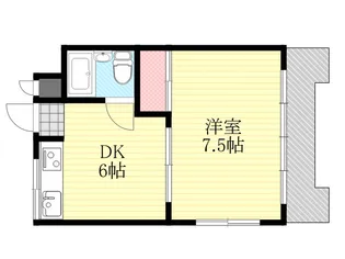 ハイツメルローズ【7階】の間取り