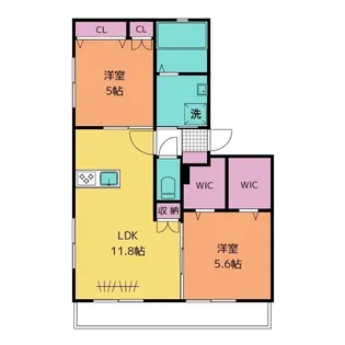 Lapin de Maison【2階】の間取り