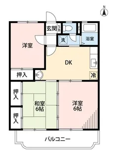 メゾン坪井【1階】の間取り