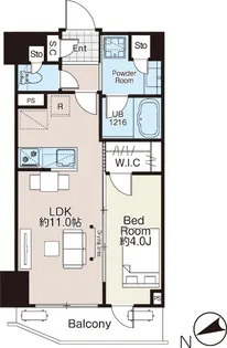 AIFLAT四谷若葉【2階】の間取り