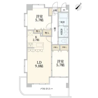 アグラード鷺沼【2階】の間取り