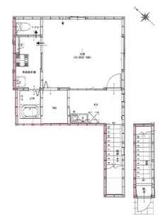 WITH BYCICLE【2階】の間取り