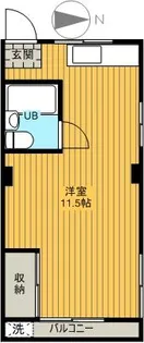 メゾンカシェ【3階】の間取り