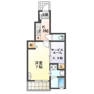 アーバンシャトー【1階】の間取り