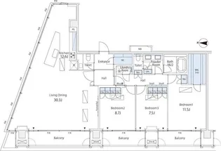 ウィズ原宿レジデンス【10階】の間取り