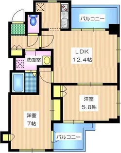 ヴァルミュール東山【2階】の間取り