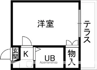 LAMETTA CITY 中松江【2階】の間取り