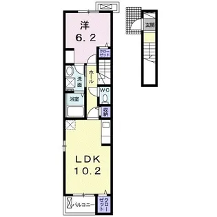 プレミアム24番館【2階】の間取り