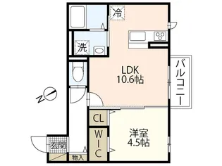 セジュール己斐上K.N【2階】の間取り