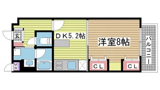 KAISEI神戸海岸通第2【6階】の間取り