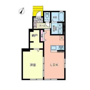 AS横浜【1階】の間取り