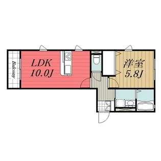 ボンレーヴ A【1階】の間取り