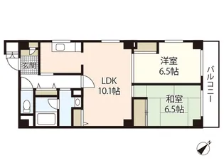 SSアイン鷹野橋【7階】の間取り