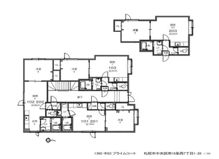 プライムコート【1階】の間取り