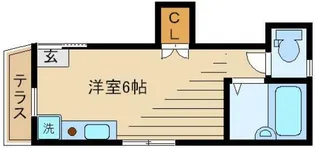 プチメゾン朝日III【1階】の間取り