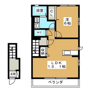 Casa Feliz I【2階】の間取り