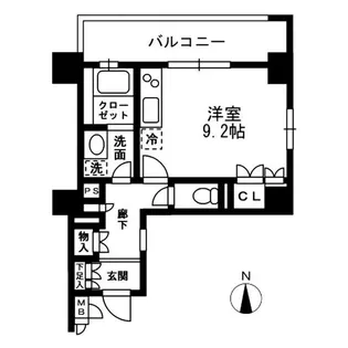 レジディア中落合A棟【2階】の間取り