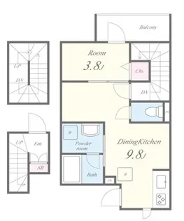 サン ハッピィ【3階】の間取り