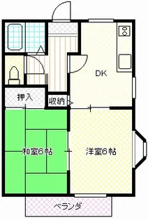 ファミールA【1階】の間取り