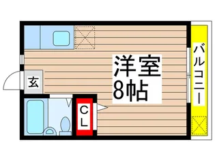 シングルコ-ポ【2階】の間取り
