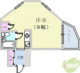 サムティ灘駅前【2階】の間取り