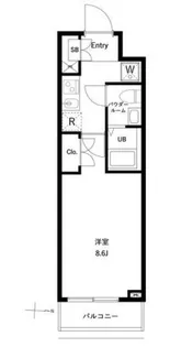 GENOVIA両国VI green veil【12階】の間取り