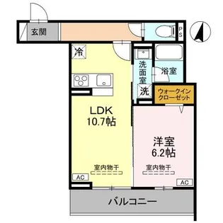 TORISIAS ゆいの杜6丁目 E棟【2階】の間取り