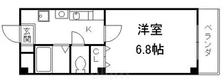 ボヌール深草【3階】の間取り