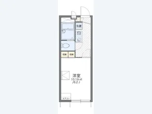 レオパレス和田【1階】の間取り