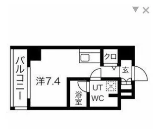 クラリッサ横浜ノワール【6階】の間取り