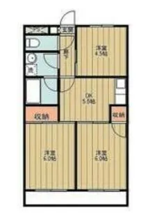 メゾンタグチ【2階】の間取り