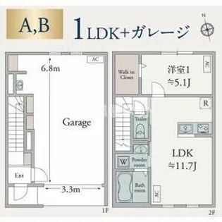 パインズガレージの間取り
