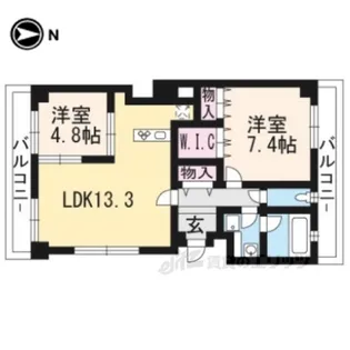 かぐら坂荘【3階】の間取り