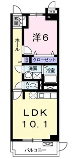 カルム アビタシオン【1階】の間取り