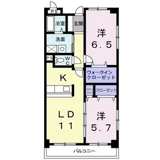 レンドール【4階】の間取り