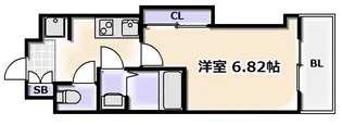 Luxe難波西II【15階】の間取り