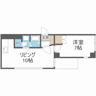 ラフィネマルタ札幌【4階】の間取り