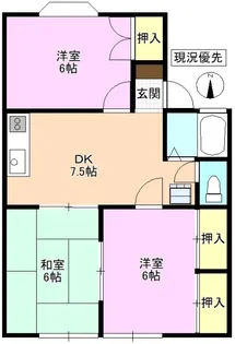 グリーンヒルミサワA【2階】の間取り
