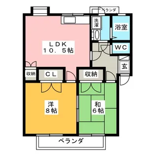 小柴見ハイツ【2階】の間取り