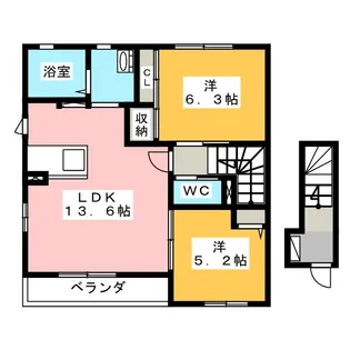 ルミエール小池【2階】の間取り