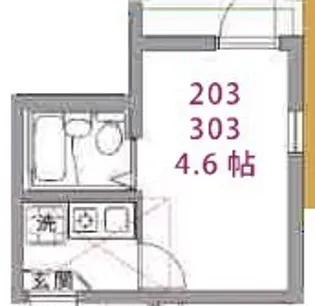 ソレイユ北砂【2階】の間取り