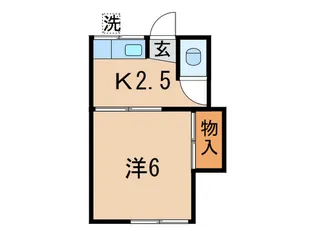清美荘【1階】の間取り