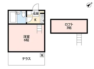 ジュネパレス千葉第13【1階】の間取り