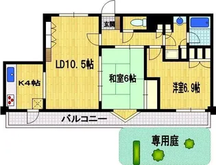 クリオ津田沼弐番館【1階】の間取り