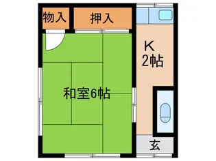 かづみ荘【1階】の間取り