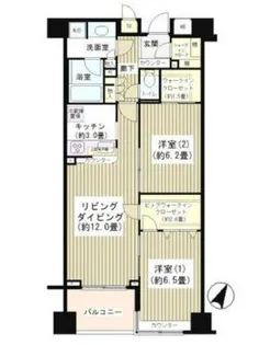 KDXレジデンス日本橋水天宮【5階】の間取り