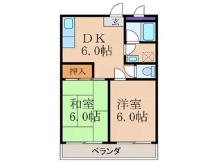 ローズハイム【2階】の間取り